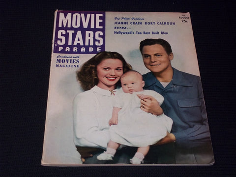 1948 AUGUST MOVIE STARS PARADE MAGAZINE-SHIRLEY TEMPLE-JOHN AGAR COVER - E13854