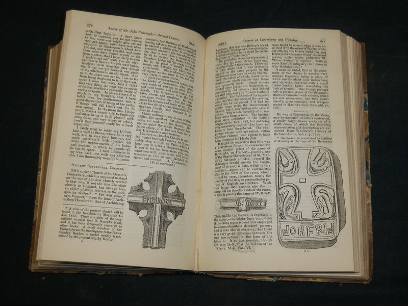 1836 THE GENTLEMAN'S MAGAZINE HISTORICAL CHRONICLE BOUND VOLUME - KD 3370G