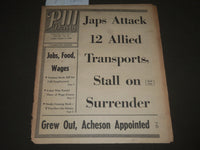 1945 AUGUST 17 PM DAILY NEWSPAPER JAPANESE STALL ON SURRENDER - NP 2701