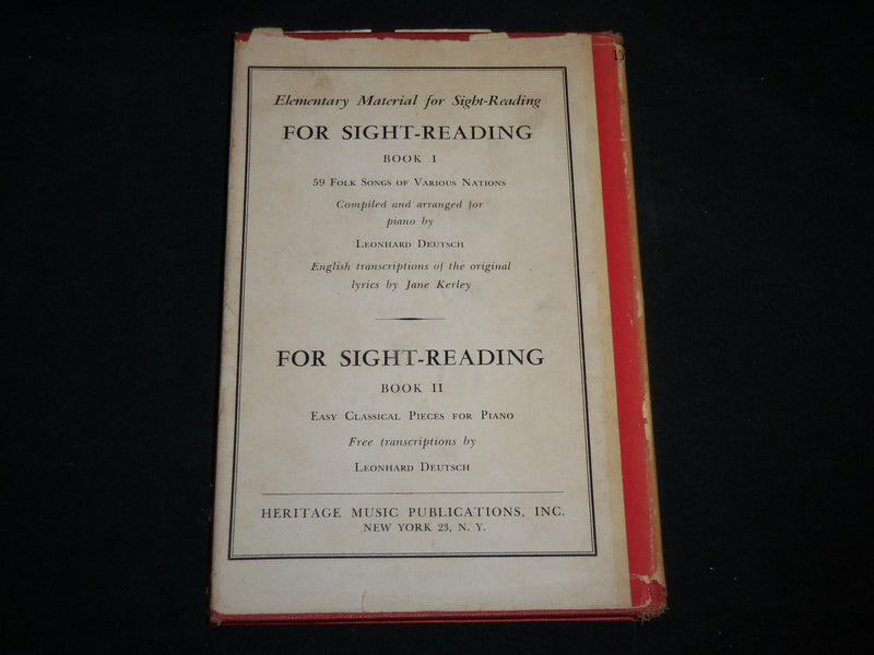 1950 GUIDED SIGHT READING HARDCOVER BOOK BY LEONARD DEUTSCH - KD 6648