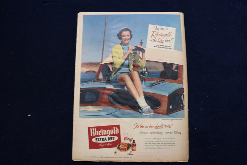 1953 JULY 19 NY MIRROR MAGAZINE - MARJIE MILLAR COVER - E 22510