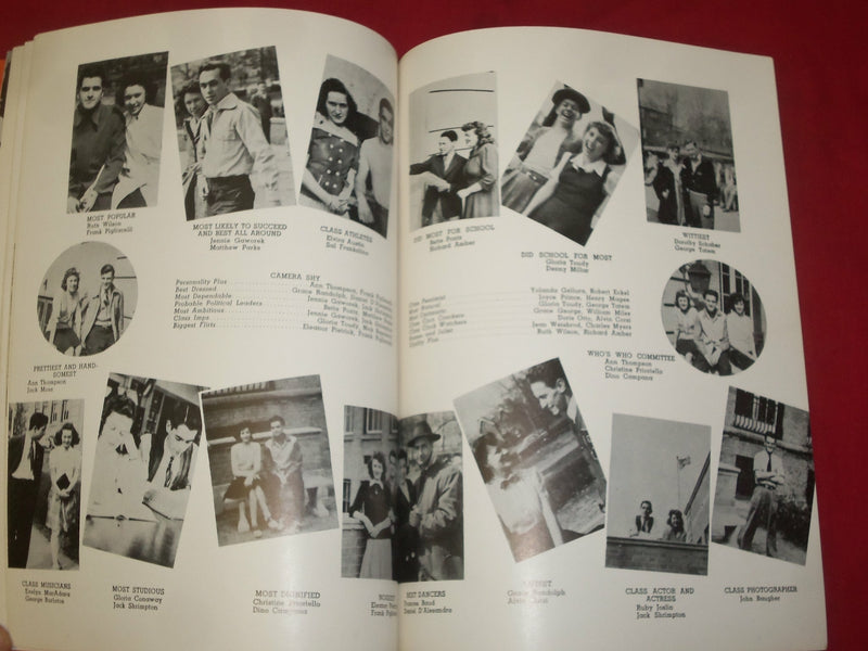 1943 THE ORANGE AND BLACK WOODROW WILSON HS YEARBOOK - CAMDEN, NJ - YB 1806