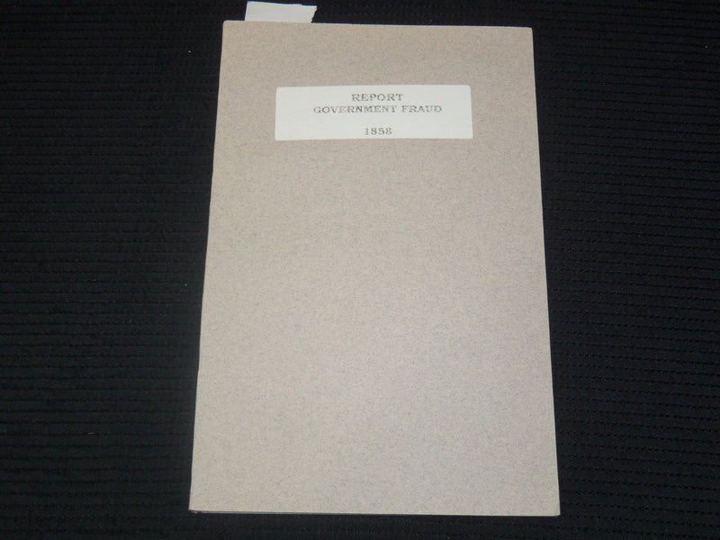 1858 REPORT OF COURT OF CLAIMS BULLETIN -DENNIS CRONAN VS. UNITED STATES- K 2672