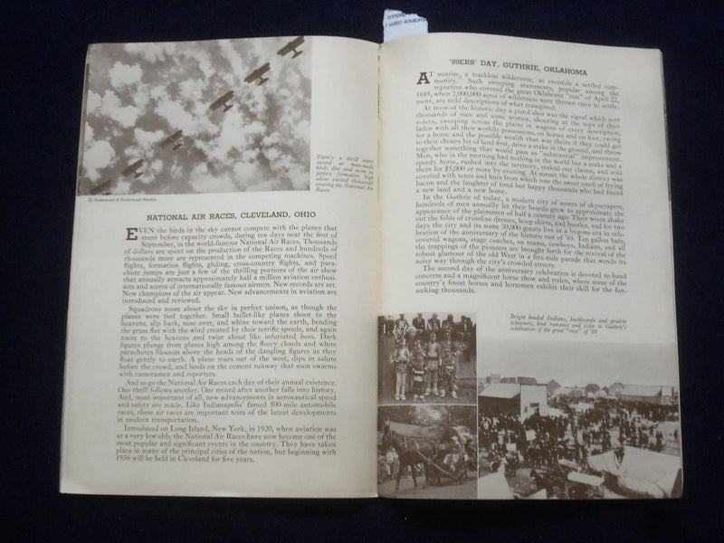 1936 ANNUAL EVENTS IN THE UNITED STATES SOFTCOVER BOOK BY FREDERIC HASKIN-J 9642