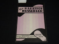 1929 AUGUST THE MARATHON MESSENGER MAGAZINE - NEWARK NEW JERSEY - J 9872