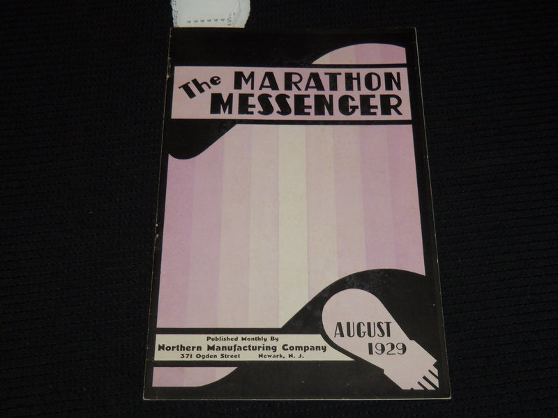 1929 AUGUST THE MARATHON MESSENGER MAGAZINE - NEWARK NEW JERSEY - J 9872