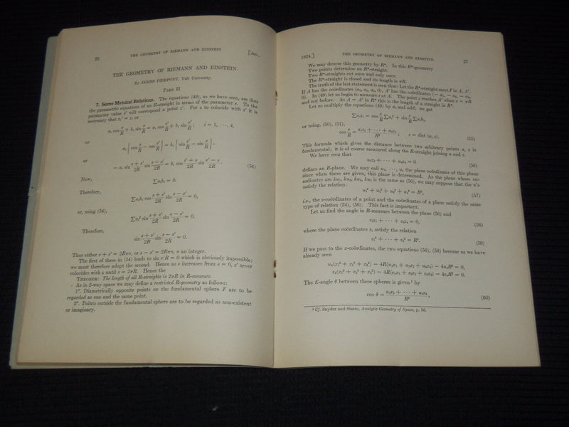 1924 THE AMERICAN MATHEMATICAL MONTHLY MAGAZINE LOT OF 10 - COMPLETE YR- WR 277H