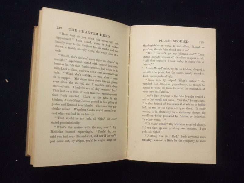 1916 THE PHANTOM HERD HARDCOVER BOOK BY B.M. BOWER - KD 8415