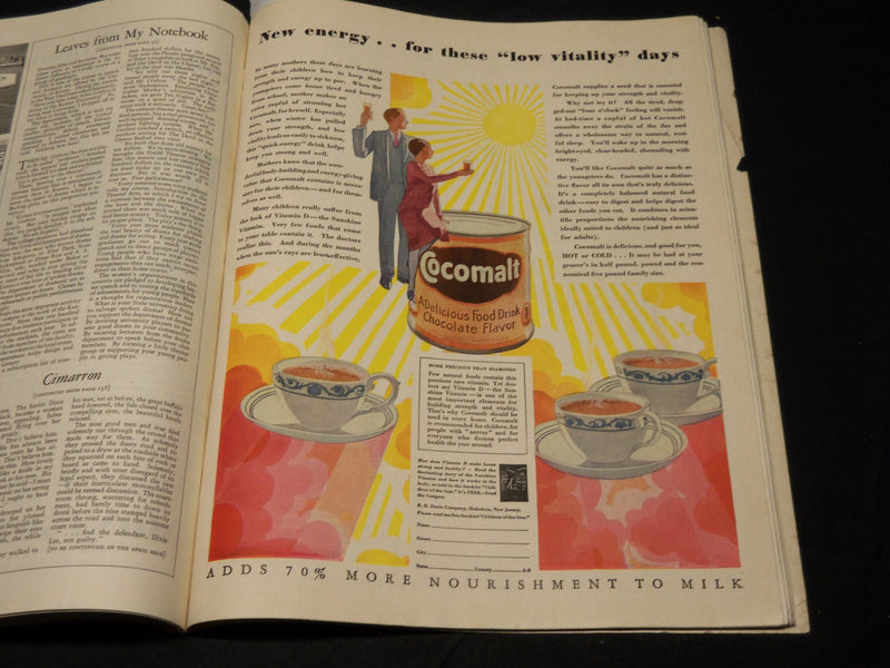 1930 MARCH WOMAN'S HOME COMPANION MAGAZINE - GREAT COVER & ADS - ST 4878H