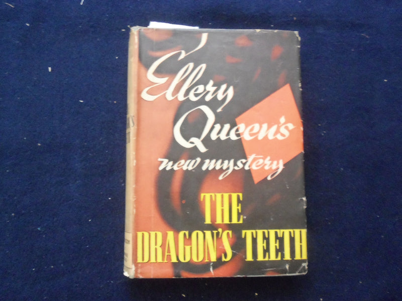 1939-1945 THE DRAGON'S TEETH HARDCOVER BOOKS BY ELLERY QUEEN - LOT OF 2 -KD 8504