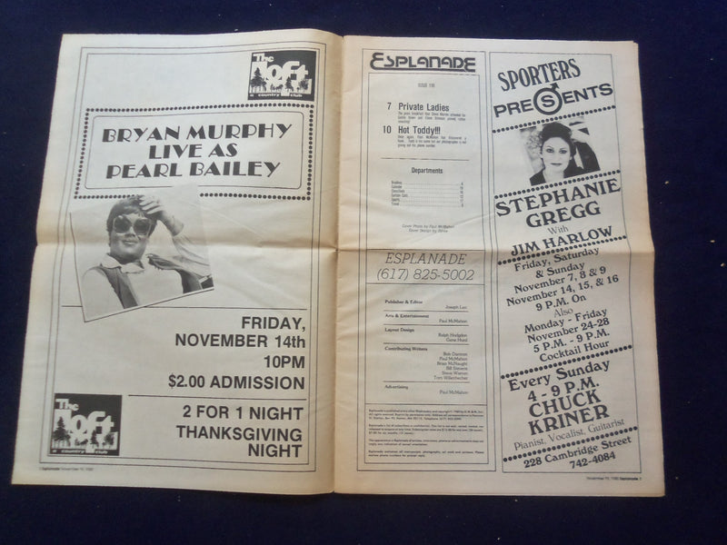 1980 NOVEMBER 19 ESPLANADE NEWSPAPER - PRIVATE LADIES - HOT TODDY!!! - NP 6840