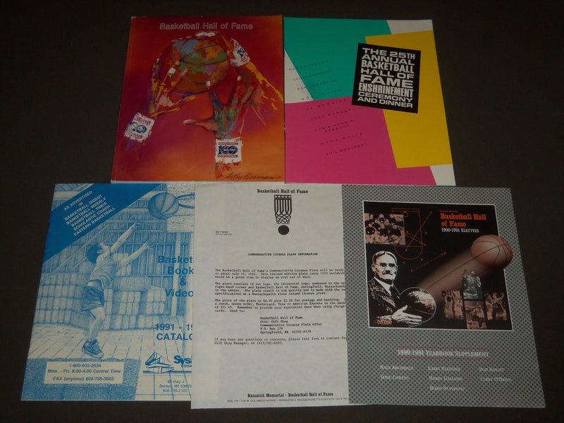 1992 BASKETBALL HALL OF FAME PROMOTIONAL PACKAGE - SPRINGFIELD MASS. - J 2592