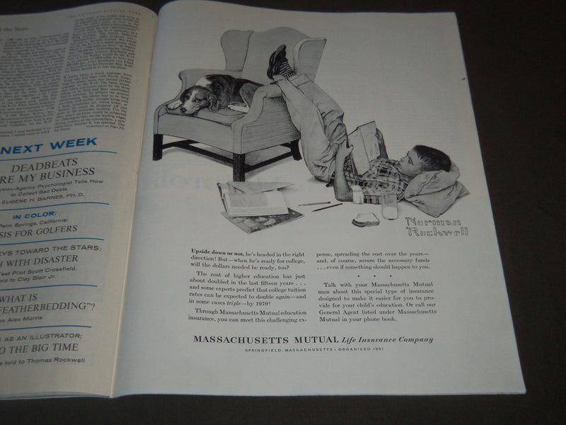 1960 FEB 20 THE SATURDAY EVENING POST MAGAZINE - NORMAN ROCKWELL AD - SP 2284