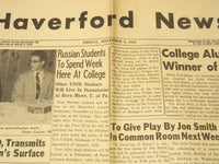 1959 HAVERFORD NEWS NEWSPAPER LOT OF 2 - PENNSYLVANIA - NP 8946
