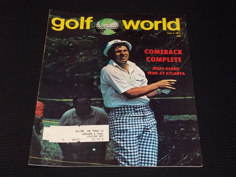 1978 JUNE 2 GOLF WORLD MAGAZINE - JERRY HEARD FRONT COVER - E 6682