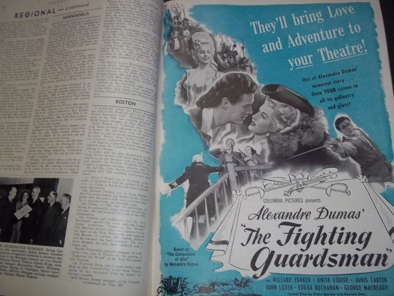 1945 MAY 26 SHOWMEN'S TRADE REVIEW MAGAZINE - GREAT MOVIE ADS - II 4722