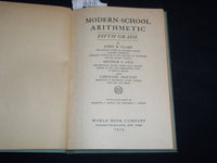 1929 MODERN SCHOOL ARITHMETIC VOLUME - FIFTH GRADE - KD 4814J