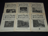 1945-1960 THE WELFARE BULLETIN MAGAZINE LOT OF 24 ISSUES - O 3782
