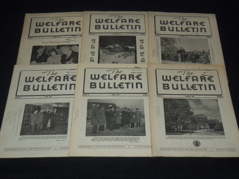 1945-1960 THE WELFARE BULLETIN MAGAZINE LOT OF 24 ISSUES - O 3782