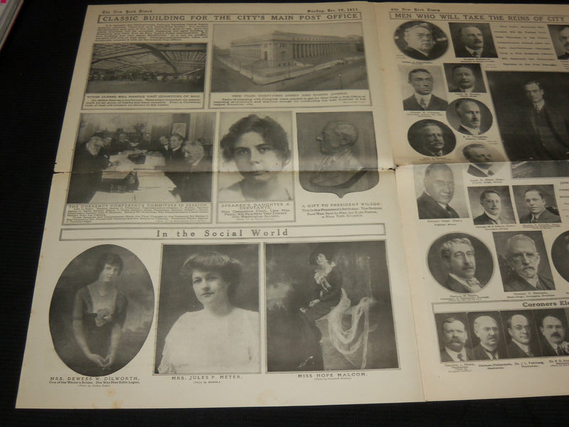 1913 DECEMBER 28 NEW YORK TIMES PICTURE SECTION - MAIN POST OFFICE - NP 5617