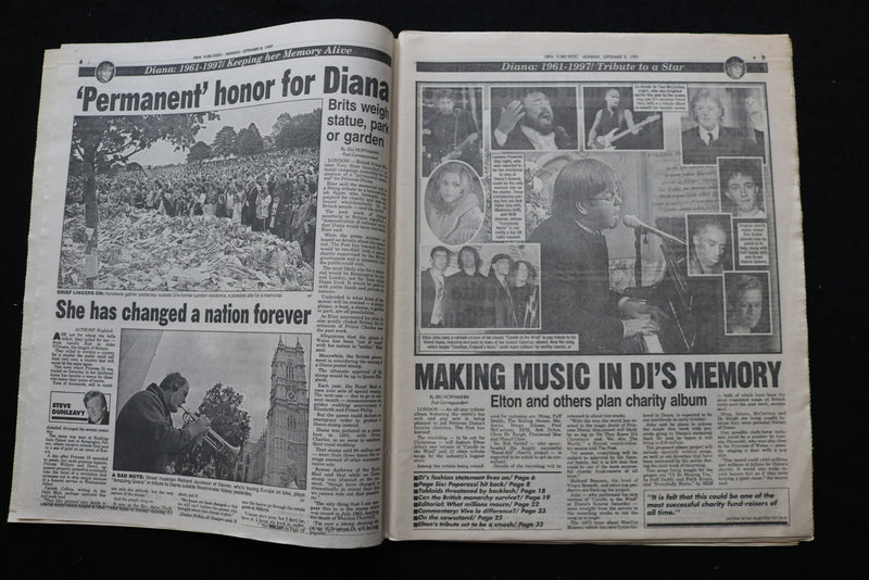 1997 SEP 8 NEW YORK POST NEWSPAPER -CHARLES WARNS: LEAVE MY KIDS ALONE - NP 8918