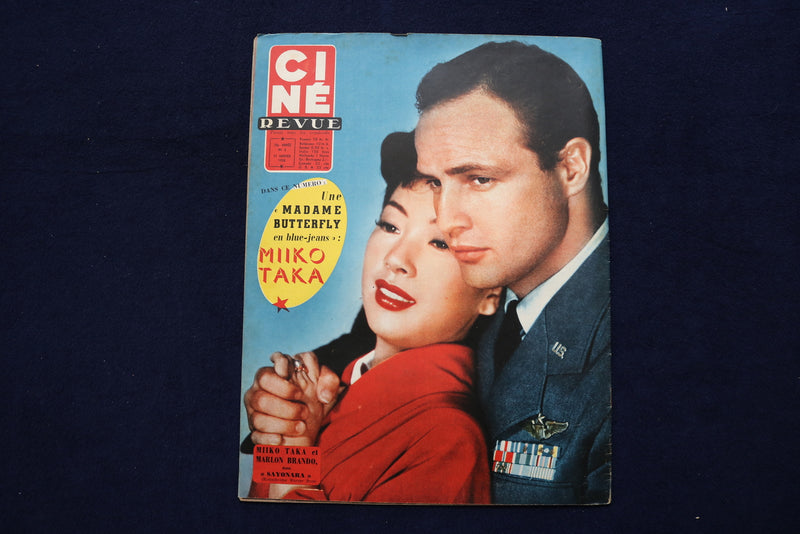1958 JAN 31 CINE REVUE MAGAZINE - NATALIE WOOD-MARLON BRANDO COVER - E 22014