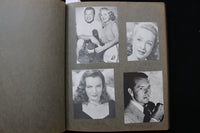 1940'S MOVIE STARS SCRAPBOOK - JACK BENNY-CLARK GABLE-HUMPHREY BOGART - E 24931