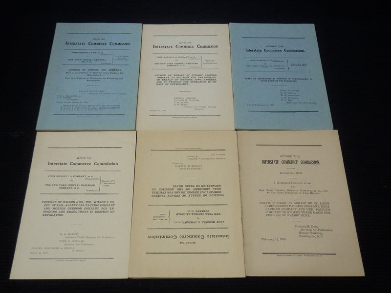 1923-1927 INTERSTATE COMMERCE COMMISSION REPORTS LOT OF 43-JOHN MORRELL- O 2825A