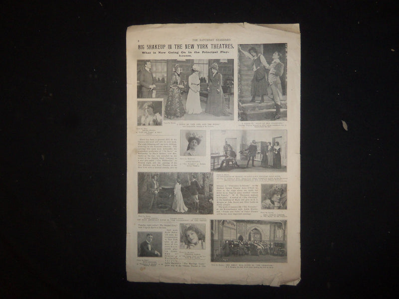1901 DEC 28 NY SATURDAY STANDARD MAGAZINE ILLUSTRATED SUPPLEMENT NO. 1 - ST 3193