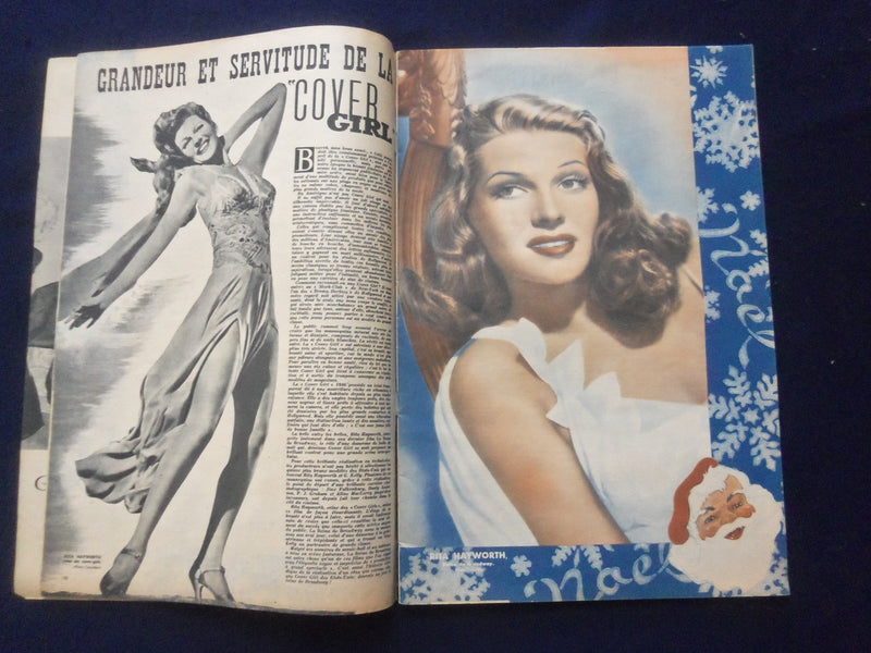 1946 CINEMONDE MAGAZINE- DANNY KAYE BACK COVER - VEDETTES DE NOEL - SP 4868I