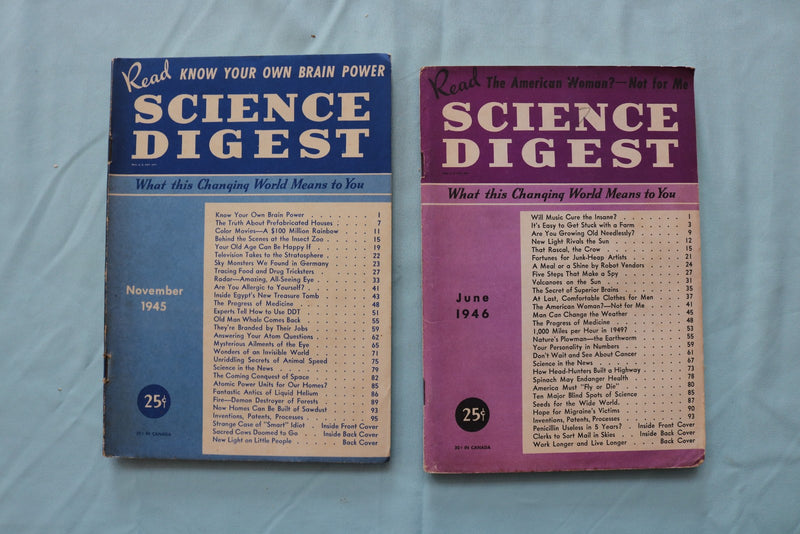 1938-1947 SCIENCE DIGEST MAGAZINE - LOT OF 10 - O 3940