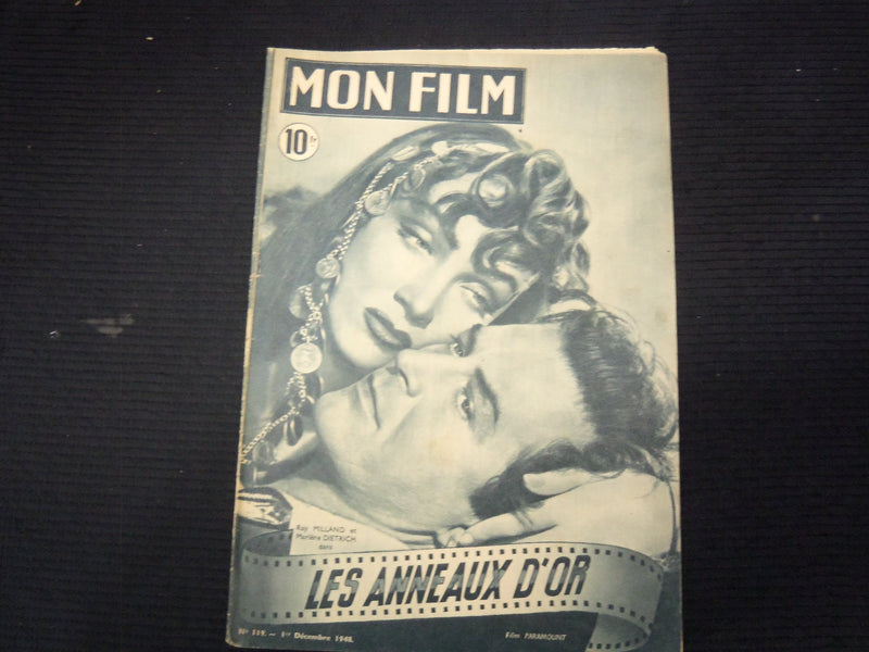 1948 DECEMBER 1 MON FILM FRENCH MAGAZINE - MILLAND & MARLENE DIETRICH - E 26139