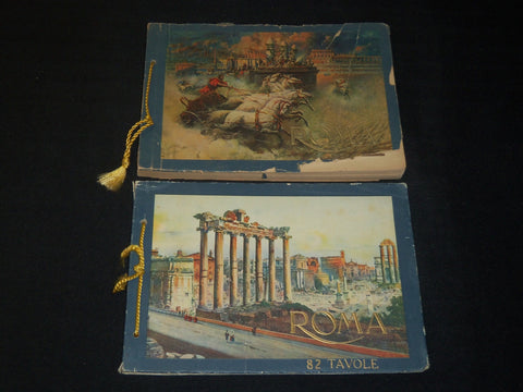 1900'S ROMA ALBUM ARTISTICO NO. 132 & 82 BOOK LOT OF 2 - NICE PRINTS - KD 5852