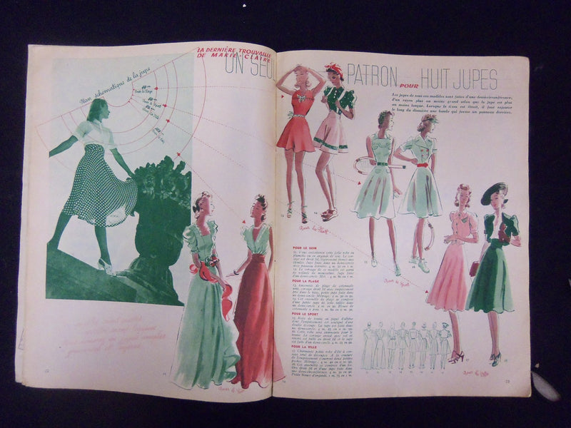 1939 JULY 28 MARIE CLAIRE MAGAZINE - ILLUSTRATIONS, STORIES & ADS - ST 3573