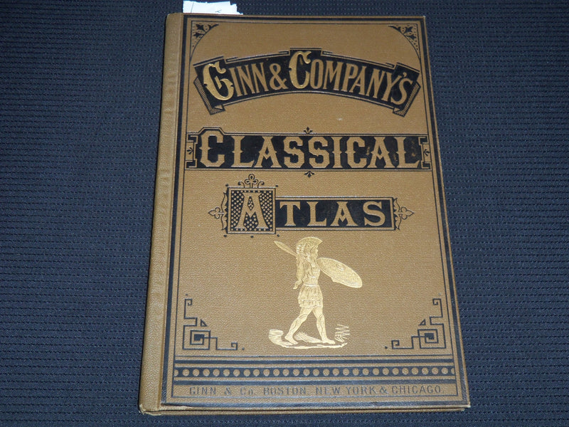1897 GINN & COMPANY'S CLASSICAL ATLAS - 23 COLOR MAPS - KD 7967