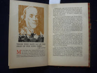 1928 THE POOR RICHARD CLUB BANQUET HARDCOVER BOOK - #177 OF 1450 - KD 8848