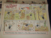 1939 OCTOBER 22 & 29 MINNEAPOLIS STAR JOURNAL COLOR COMICS LOT OF 2 - NP 2151X
