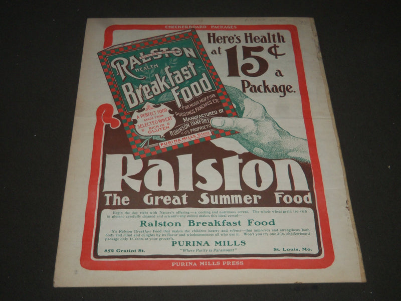 1902 JULY 19 THE SATURDAY EVENING POST MAGAZINE - HARRISON FISHER COVER- SP 1051
