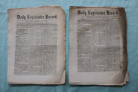 1868 PENNYSYLVANIA DAILY LEGISLATIVE RECORD - LOT OF 22 - K 2518