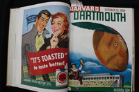 1954 HARVARD FOOTBALL PROGRAMS - BOUND VOLUME - TED KENNEDY - KD 9571