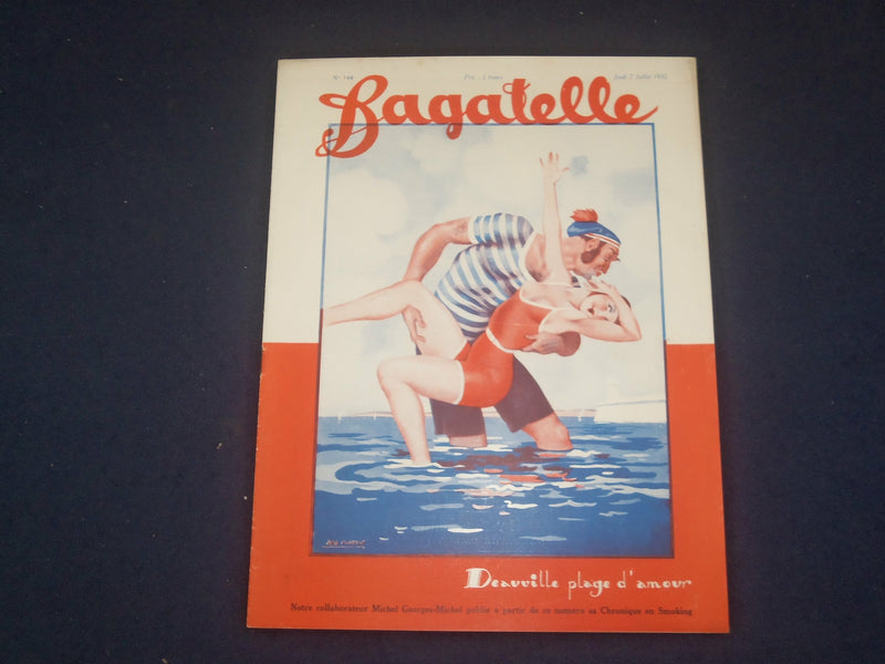 1932 JULY 7 BAGATELLE MAGAZINE - DEAUVILLE PLAGE - FRENCH - ST 5347O