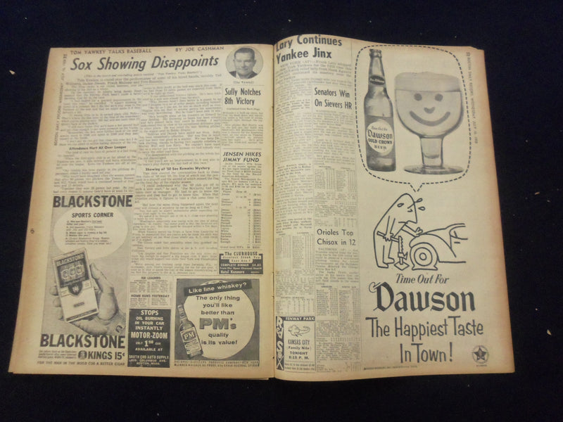 1958 JULY 16 BOSTON DAILY RECORD NEWSPAPER - U.S. ALERT AROUND WORLD - NP 6357