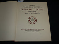 1903 FREDERIC CHOPIN FORTY PIANO COMPOSITIONS BOOK BY JAMES HUNEKER - R 704R