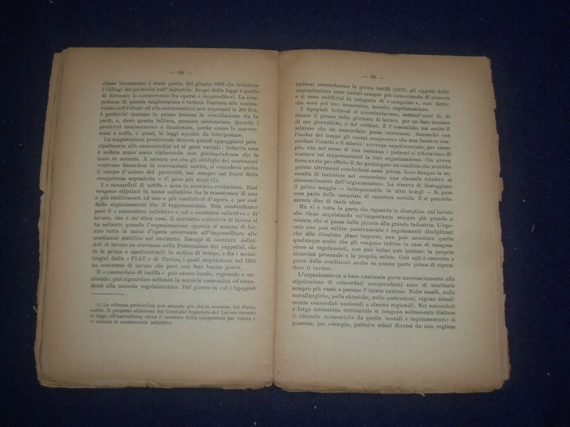 1922 JANUARY I PROBLEMI DEL LAVORO - PERIODICO POLICTICA - ITALIAN TEXT - J 6452