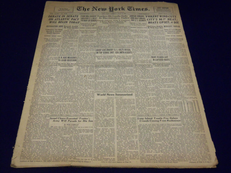 1949 JULY 5 NEW YORK TIMES - TEACHERS HIT LOYALTY OATHS DISCRIMINATORY - NT 2636
