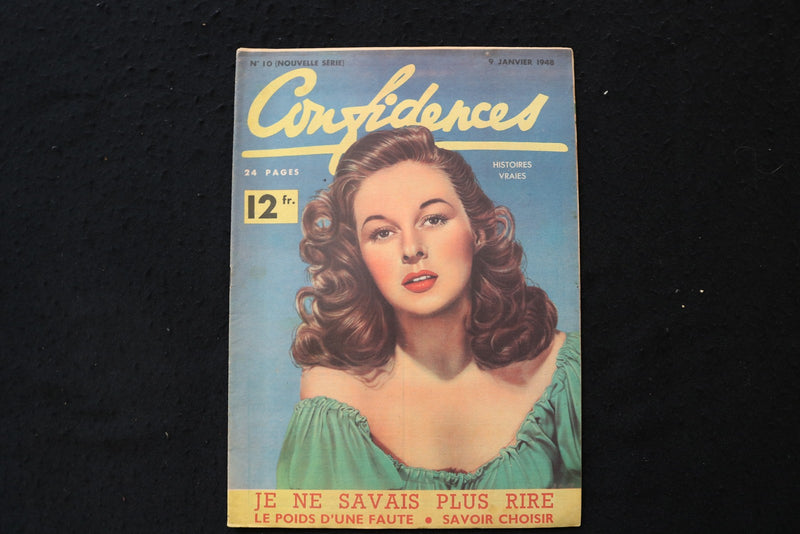 1948 JANUARY 9 CONFIDENCES MAGAZINE - SUSAN HAYWARD COVER - E 26101
