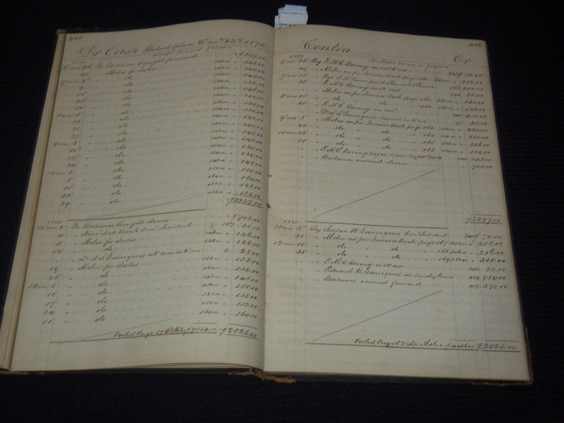 1866-1889 EDWARD B. GARRIGUES CASH BOOK - PHILADELPHIA - #241