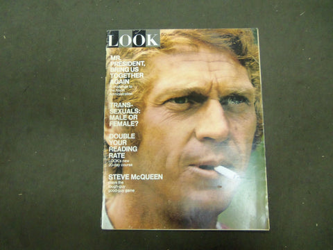 1970 JANUARY 27 LOOK MAGAZINE - STEVE MCQUEEN - ST 2932