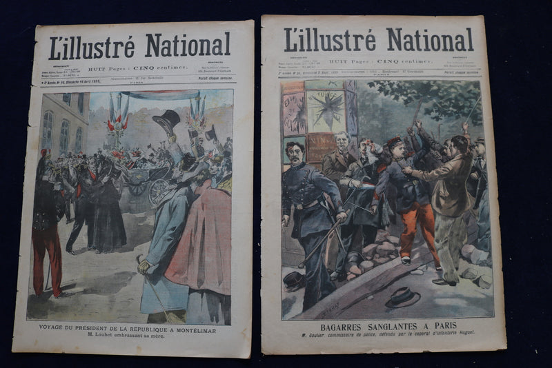 1898-1906 L'ILLUSTRE NATIONAL MAGAZINE - FRENCH - LOT OF 15 - O 3657