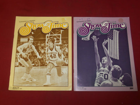 1979-1980 SHOWTIME PURDUE COLLEGE BASKETBALL PROGRAM-MCGAW HALL-LOT OF 2- J 4244